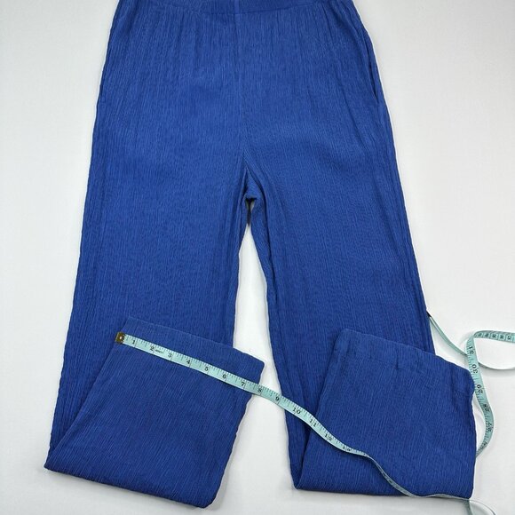 Everlane Women’s Deep Blue Naia Ripple Tapered Minimalist‎ Pant M/W30/L26 - Picture 9 of 10